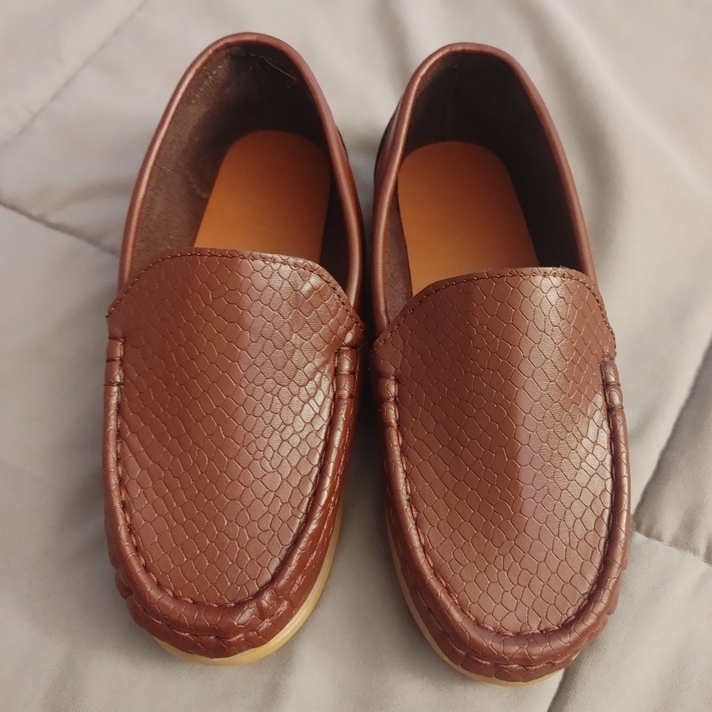 Lonsoen Synthetic Leather Rubber Sole Shoes size 2 (little kid)